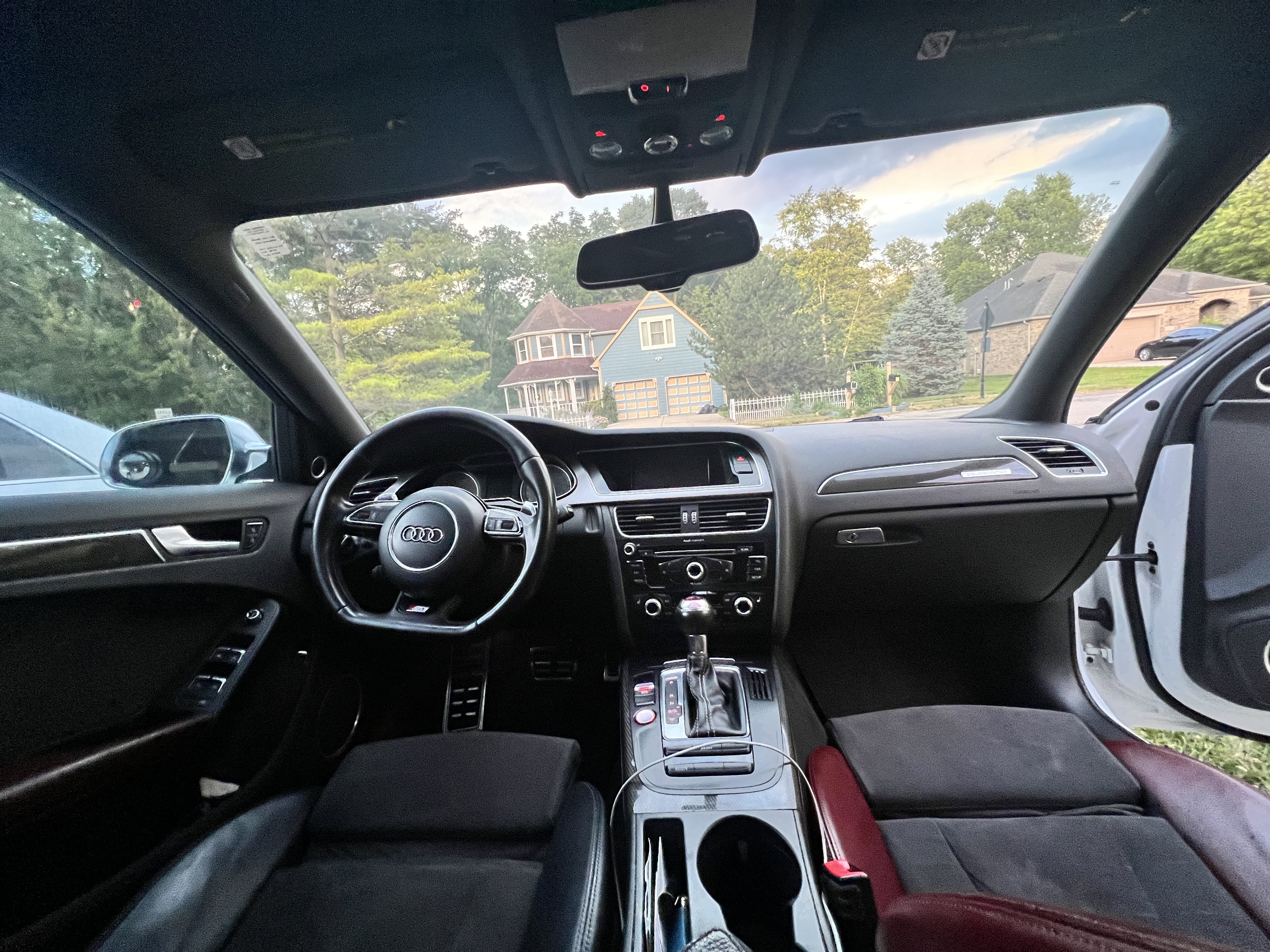 Audi S4 interior dashboard and cabin after full detail — spotless result